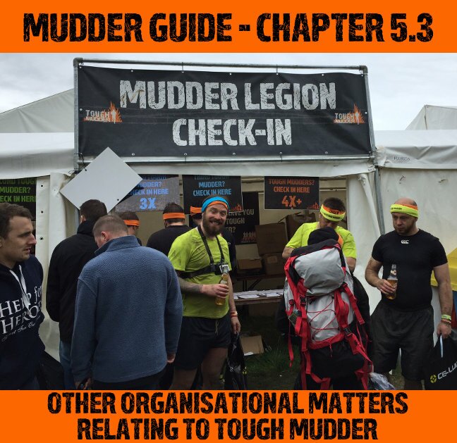 Tough Mudder Organisational Questions