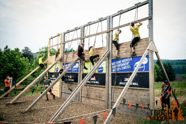 Tough Mudder Obstacle Balls to the Wall